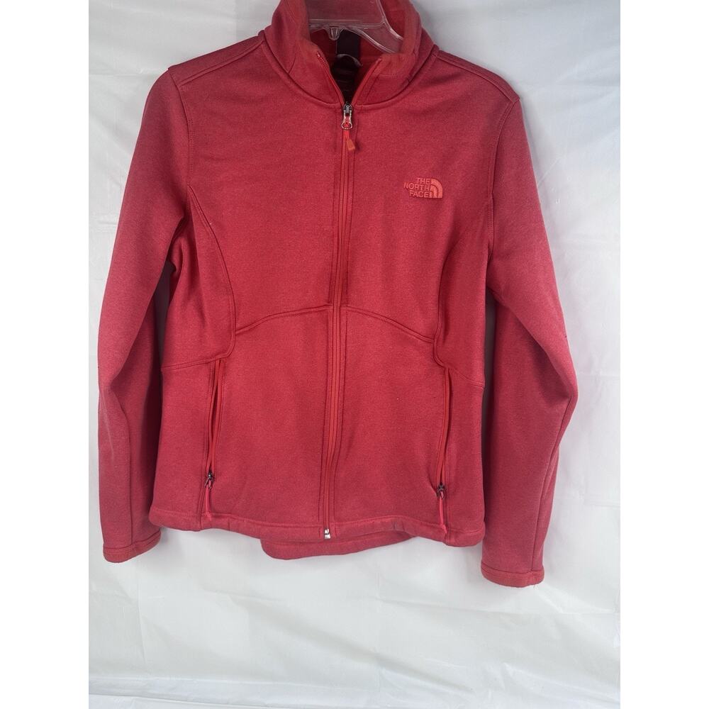 The North Face Women Agave Fleece Jacket Full Zip Warm Pink Large Comfort